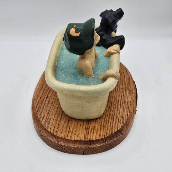 "Everything But Soap" Ducks Unlimited Greenwing Collection Figurine Wood Base, S - Picture 5 of 7